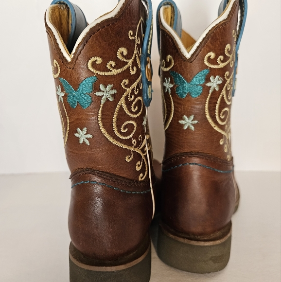 Nokota Horse Little Jessy Kids Leather Boot -sz8 - Picture 3 of 10